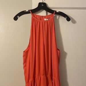 Coral colored maxi dress. With tag never worn